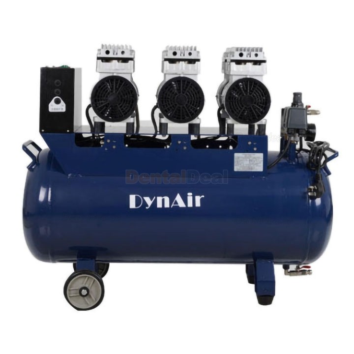 Dynamic DA7003 2.25KW/3HP Dental Oil Free Quiet Air Compressor 70L Tank